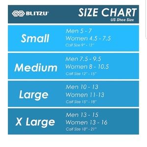 Blitzu Size Chart